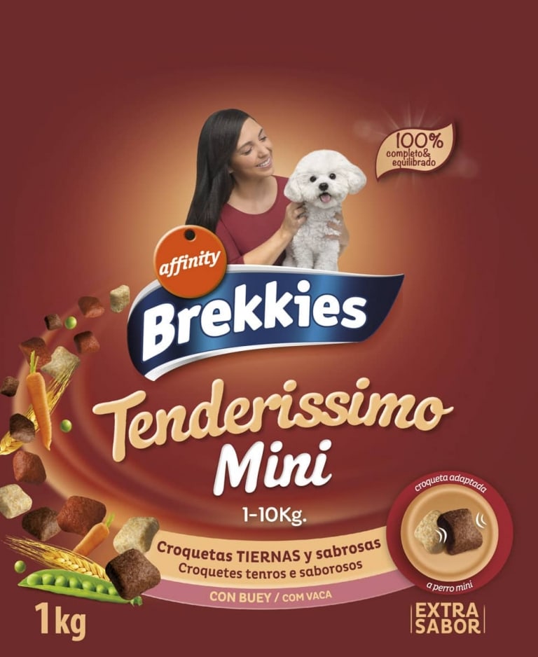 fotografia perro caniche poodle toy packaging brekkies eva casado